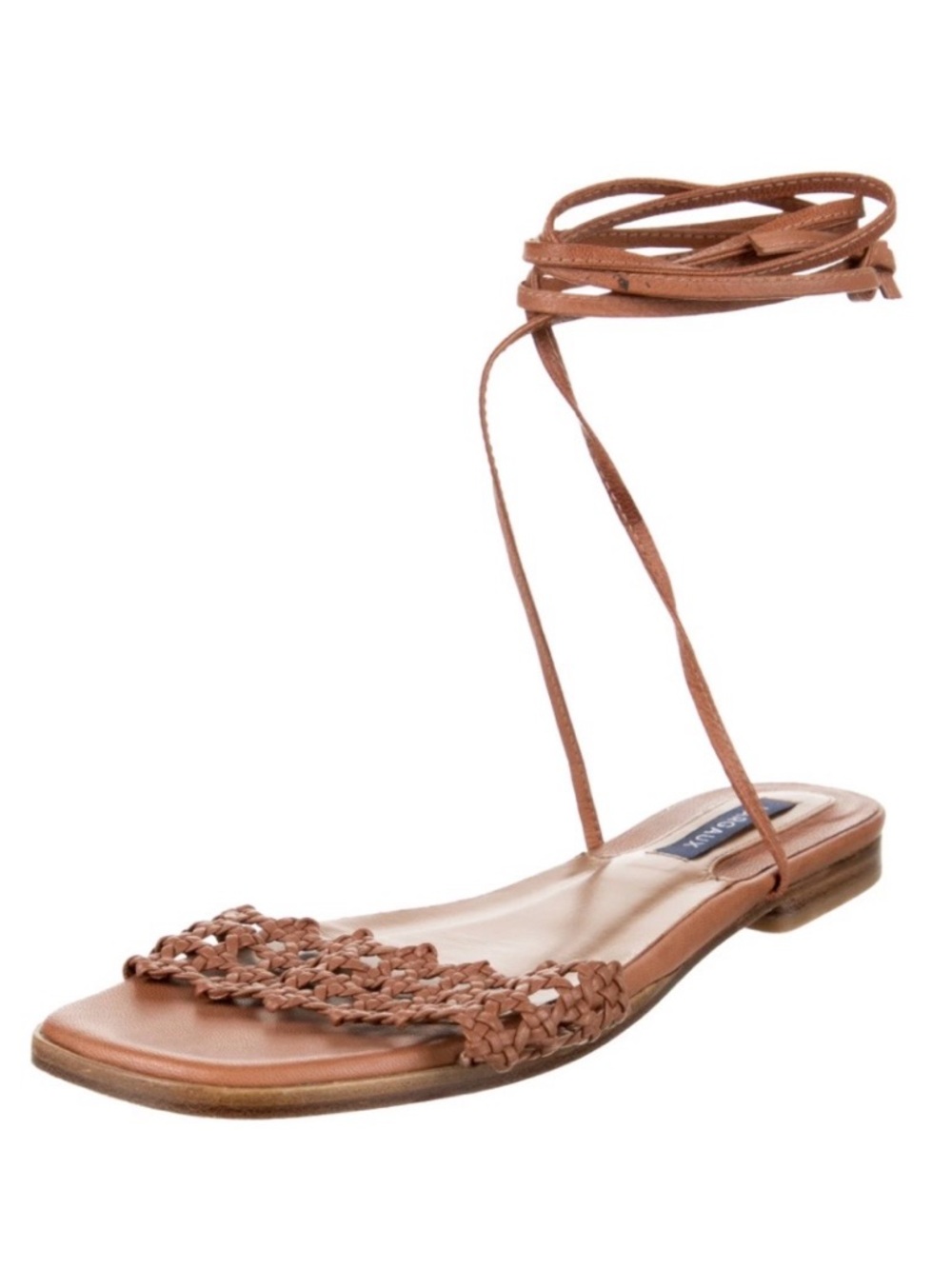 Margaux Women's Tan Leather Lace-Up Sandals - Classic Boho Style